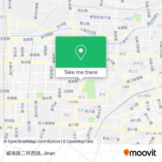 威海路二环西路 map