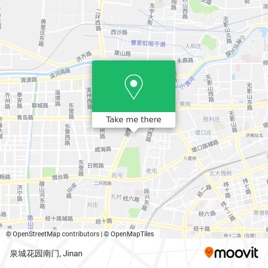 泉城花园南门 map