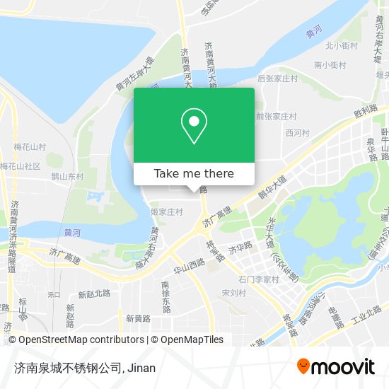 济南泉城不锈钢公司 map