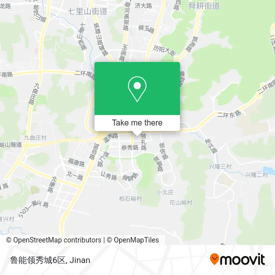 鲁能领秀城6区 map