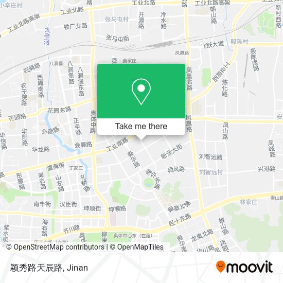 颖秀路天辰路 map