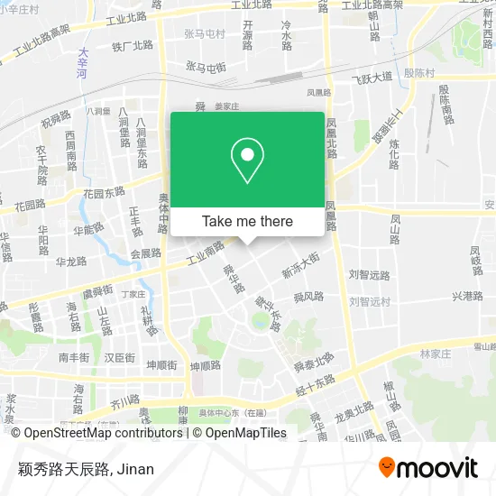 颖秀路天辰路 map