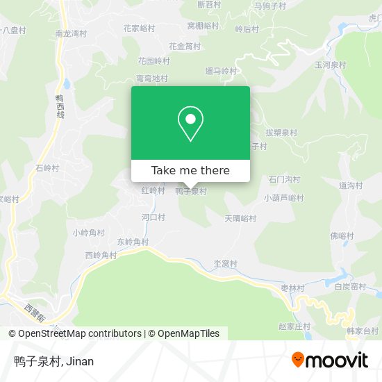 鸭子泉村 map