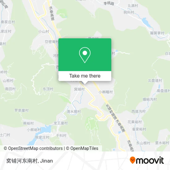 窝铺河东南村 map