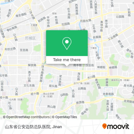 山东省公安边防总队医院 map