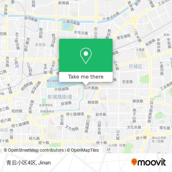 青后小区4区 map