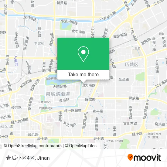 青后小区4区 map