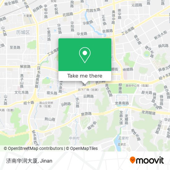 济南华润大厦 map