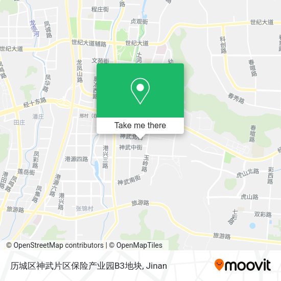 历城区神武片区保险产业园B3地块 map