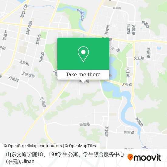山东交通学院18、19#学生公寓、学生综合服务中心(在建) map