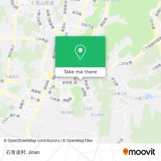 石青崖村 map