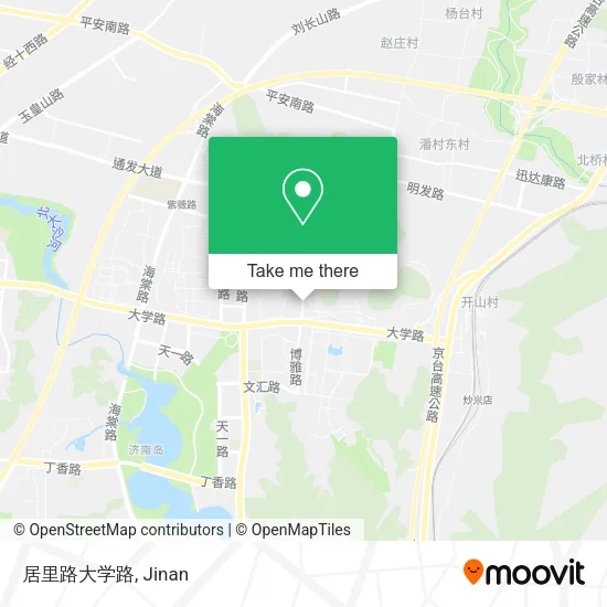 居里路大学路 map
