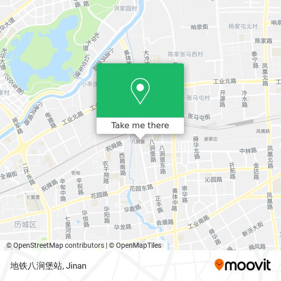 地铁八涧堡站 map