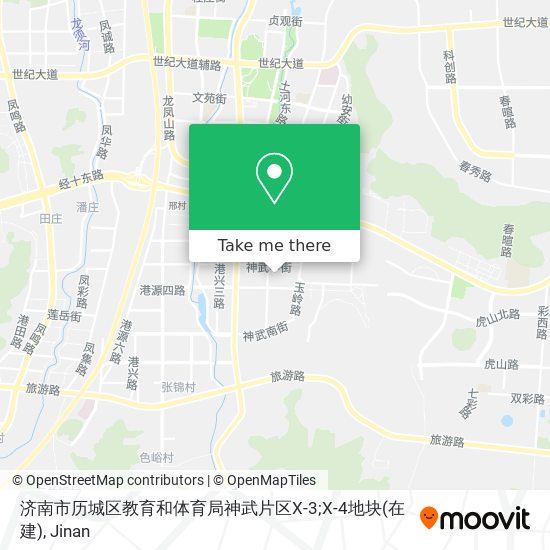 济南市历城区教育和体育局神武片区X-3;X-4地块(在建) map