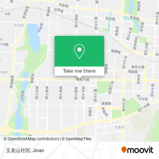玉龙山社区 map