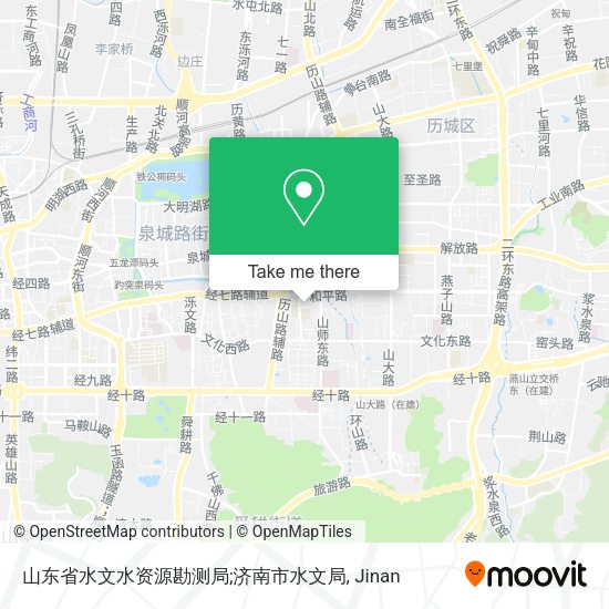 山东省水文水资源勘测局;济南市水文局 map