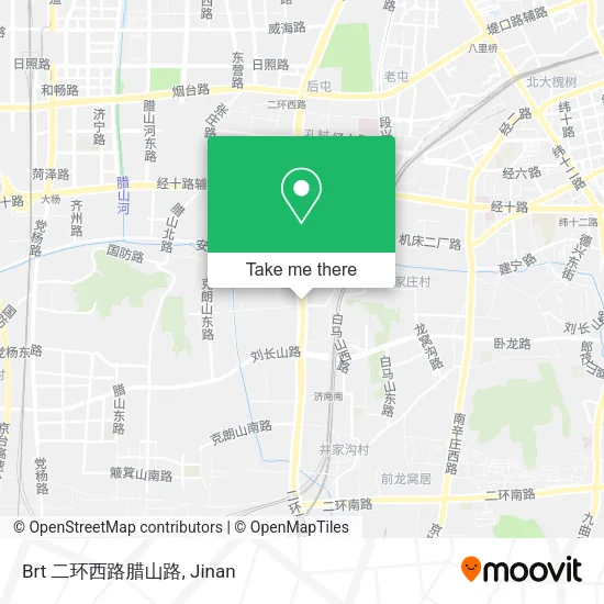 Brt 二环西路腊山路 map