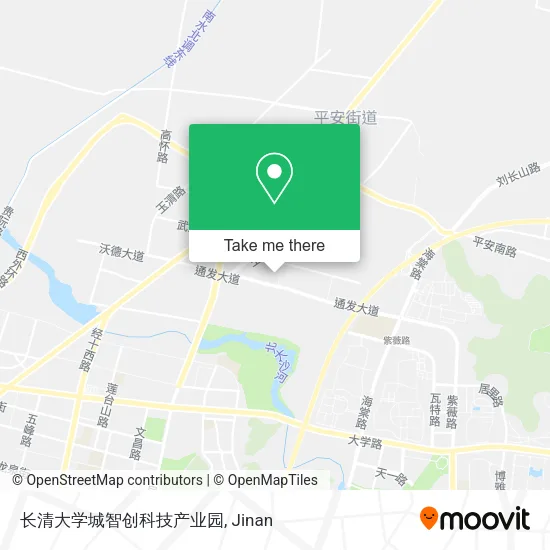 长清大学城智创科技产业园 map