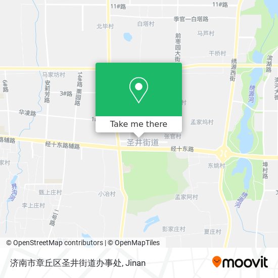 济南市章丘区圣井街道办事处 map