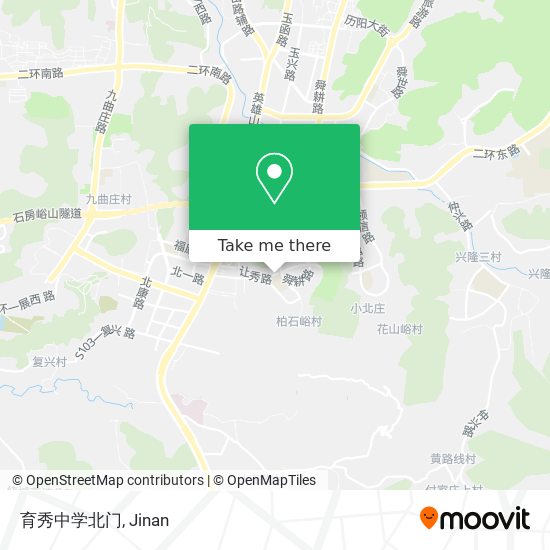 育秀中学北门 map