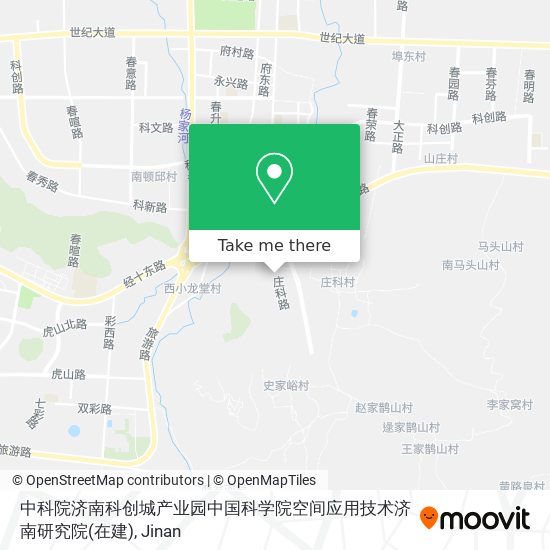 中科院济南科创城产业园中国科学院空间应用技术济南研究院(在建) map
