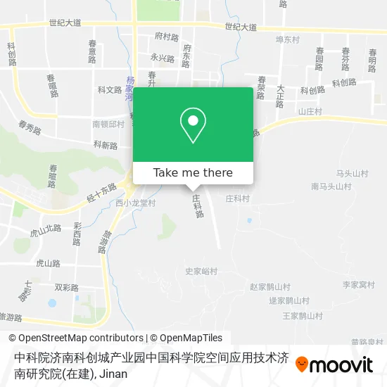 中科院济南科创城产业园中国科学院空间应用技术济南研究院(在建) map