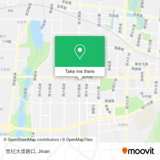 世纪大道路口 map