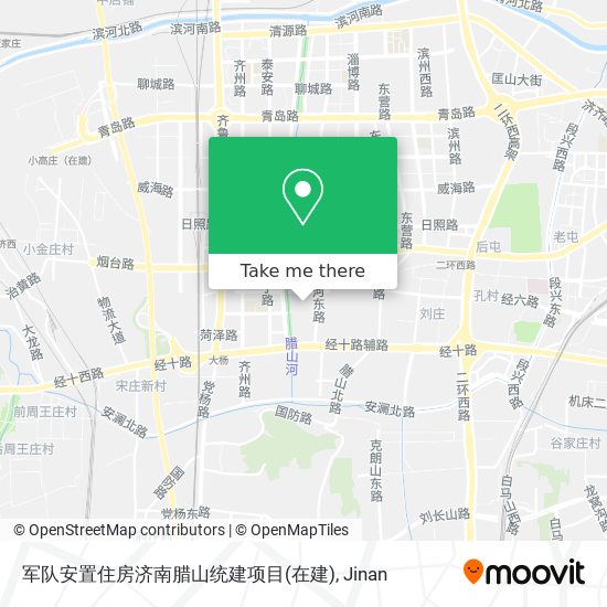 军队安置住房济南腊山统建项目(在建) map