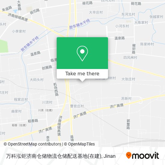 万科泓钜济南仓储物流仓储配送基地(在建) map