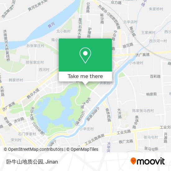 卧牛山地质公园 map