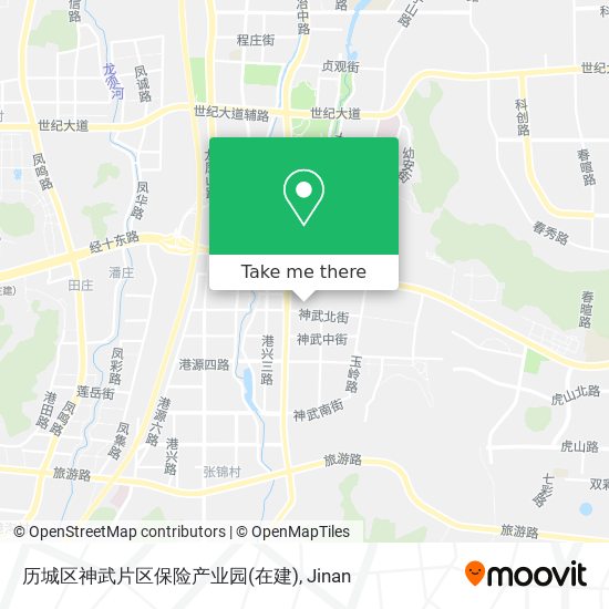 历城区神武片区保险产业园(在建) map
