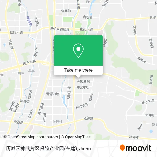 历城区神武片区保险产业园(在建) map