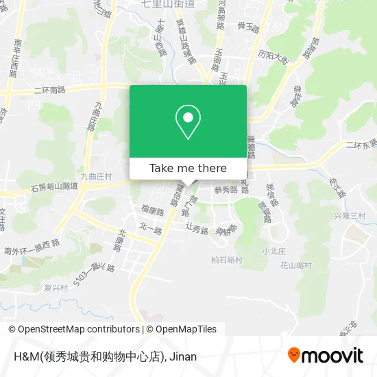 H&M(领秀城贵和购物中心店) map