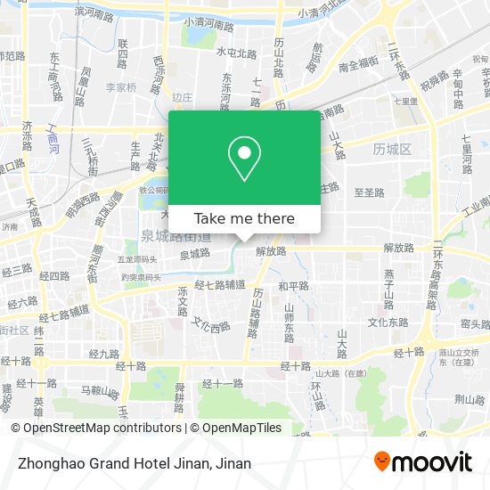 Zhonghao Grand Hotel Jinan map