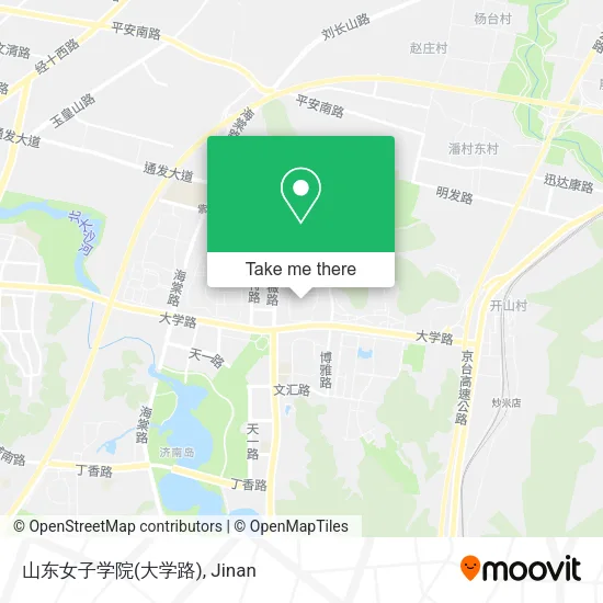 山东女子学院(大学路) map