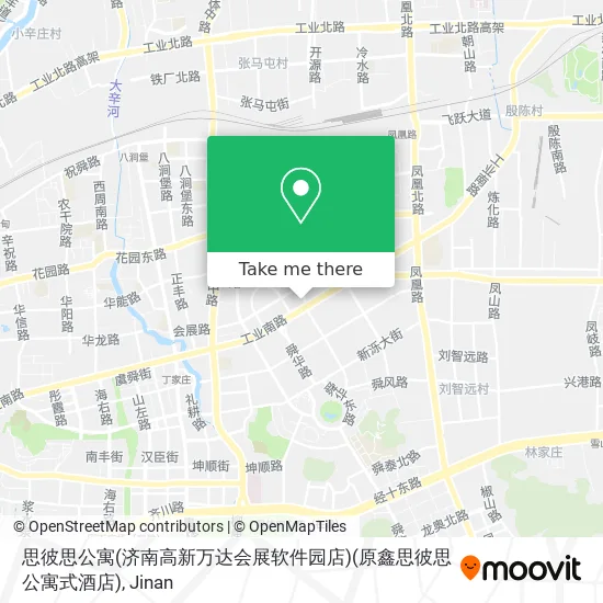 思彼思公寓(济南高新万达会展软件园店)(原鑫思彼思公寓式酒店) map