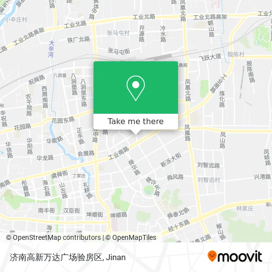 济南高新万达广场验房区 map