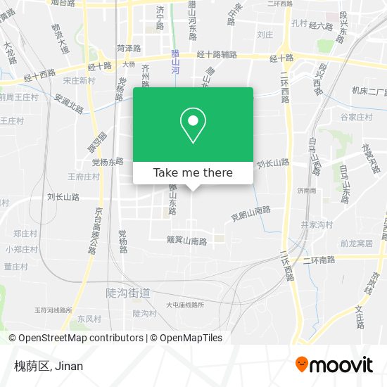 槐荫区 map