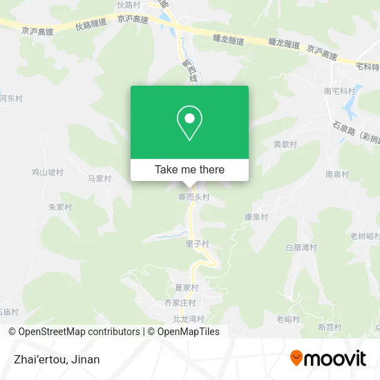 Zhai’ertou map