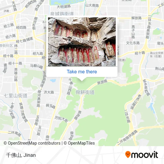 千佛山 map