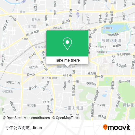 青年公园街道 map