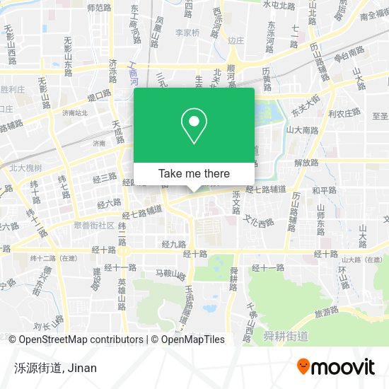 泺源街道 map