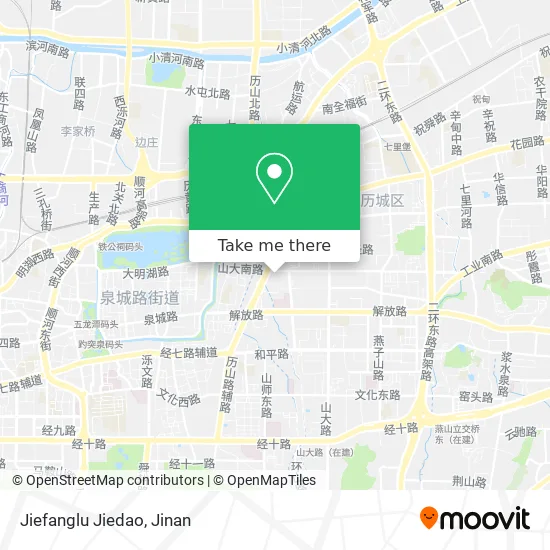 Jiefanglu Jiedao map