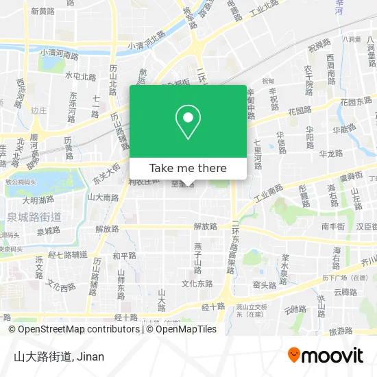 山大路街道 map