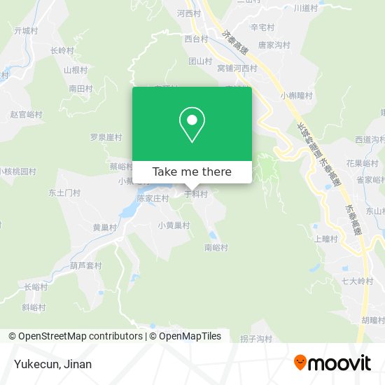 Yukecun map