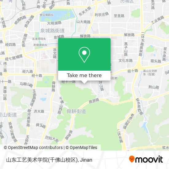 山东工艺美术学院(千佛山校区) map