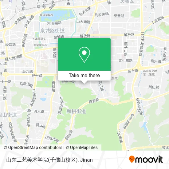 山东工艺美术学院(千佛山校区) map