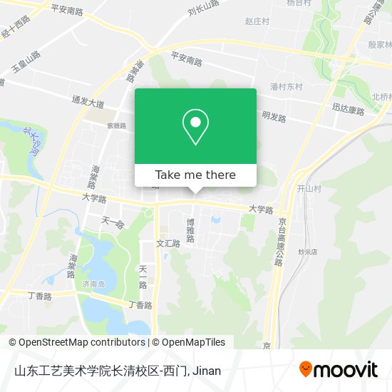 山东工艺美术学院长清校区-西门 map