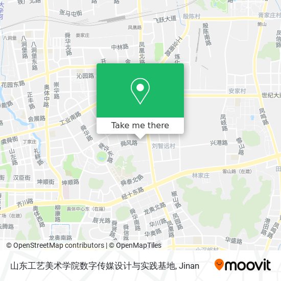 山东工艺美术学院数字传媒设计与实践基地 map