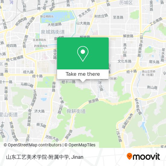 山东工艺美术学院-附属中学 map